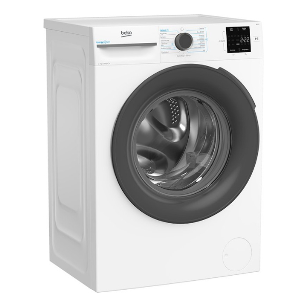 Beko Lavatrice 7Kg BMWU3721A, Slim 49.6 cm, Classe A, Centrifuga 1200 giri, Vapore, EnergySpin, Inverter