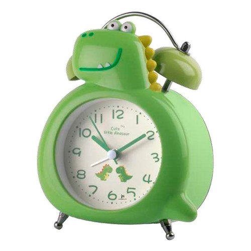 Sveglia Lowell JA7095V JUSTAMINUTE Draghetto per bambini Verde chiaro