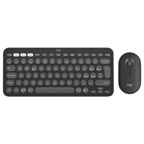 Tastiera e mouse Logitech 920 012221 K SERIES Pebble 2 Combo Graphite