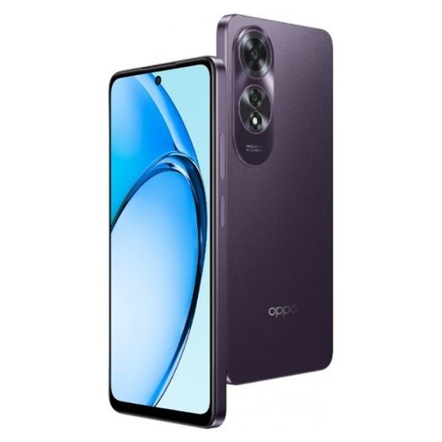 Oppo A60, 4G, 6.67'', 256GB, RAM 8GB, Midnight Purple