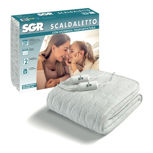 Imetec 16804 scaldaletto Coperta elettrica 55 W Bianco Tessuto