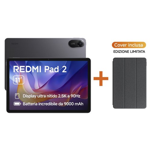 Tablet Xiaomi VHU5973EU REDMI PAD 2 con Cover Graphite gray