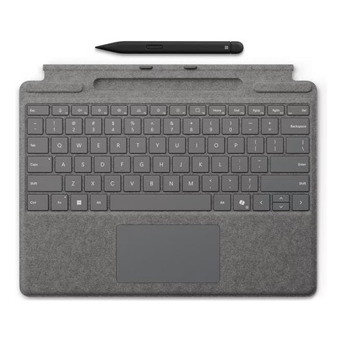 Tastiera computer Microsoft 8X6 00223 SURFACE PRO con Slim Pen Platino