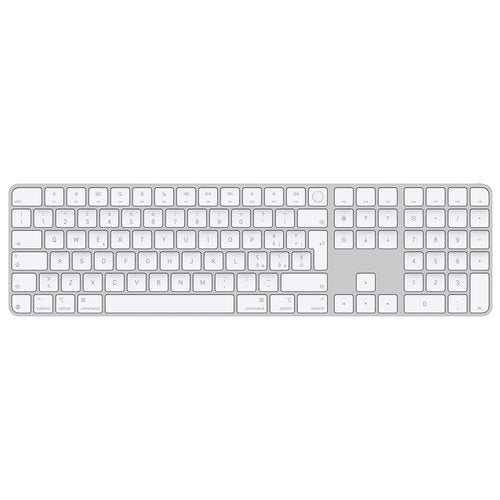 Tastiera computer Apple MXK73T A MAGIC KEYBOARD Touch ID Silver e Whit