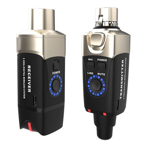 Adattatore microfono Xvive U3 Dynamic Black e Gold