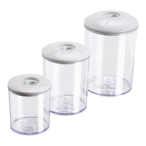 Magic Vac ACO1182 recipiente per cibo Rotondo Set 5,25 L Trasparente 3 pz