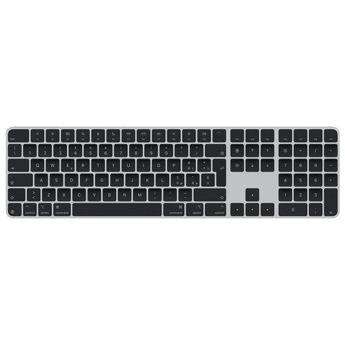 Apple Magic Keyboard con Touch ID e tastierino numerico per Mac con chip Apple - Italiano - Tasti neri, con Touch ID e tastierino numerico, MXK83T/A