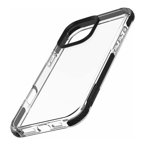 Cellularline Tetra Force Strong Guard - iPhone 16 Pro Custodia flessibile ultra-protettiva, anti-shock con tecnologia antibatterica Microban® integrata
