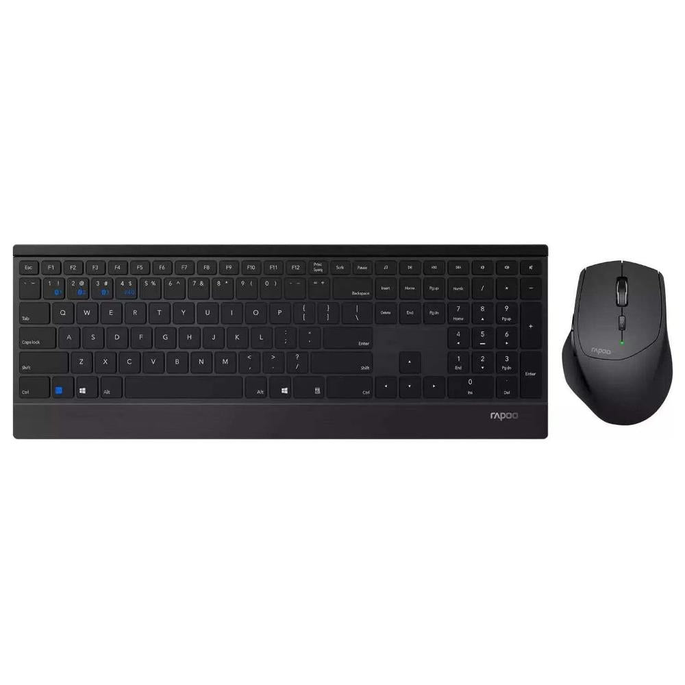 Rapoo Tastiera e mouse 9500M Black 18891