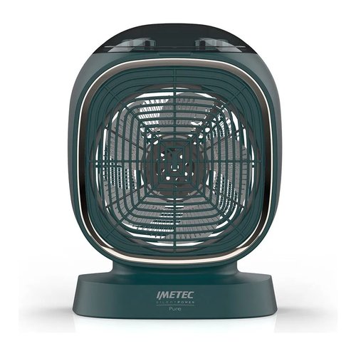 Imetec Silent Power Pure, Termoventilatore silenzioso con ionizzatore e timer di autospegnimento, Stufetta Elettrica, 2100 W, funzione antigelo, temperatura regolabile, 4 funzioni