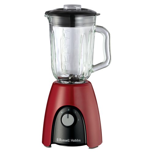 Russell Hobbs Desire 27120-56, Frullatore bicchiere in vetro, 1.5 Litri, 650W, Rosso