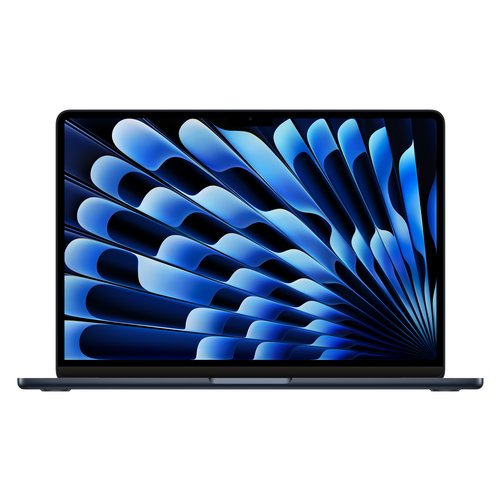 Apple MacBook Air 13" Chip M3 con CPU 8-core e GPU 10-core - 24GB di memoria unificata e Archiviazione SSD da 512GB - Mezzanotte, MC8Q4T/A