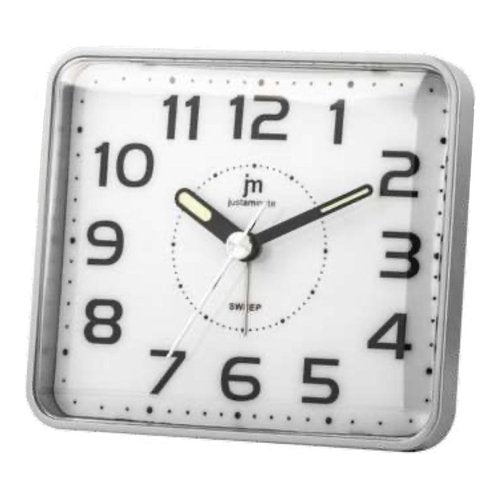 Sveglia Lowell JA7081S JUSTAMINUTE Con funzione snooze Silver