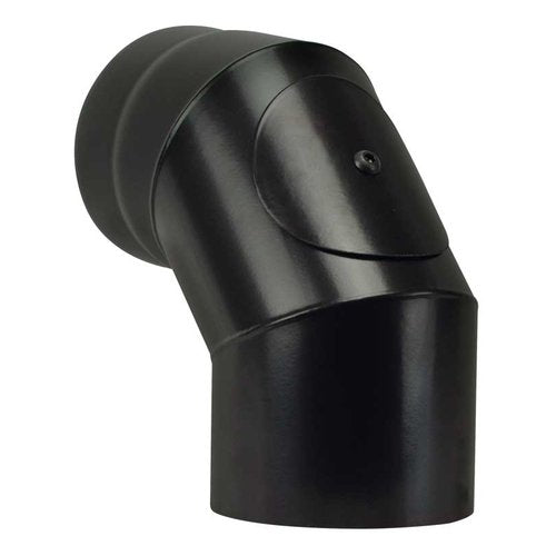 SAVE Fumisteria Plus NNO1208 Gomito per canna fumaria Nero