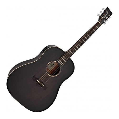 Chitarra acustica Tanglewood TWBB-SDE Smokestack Black Satin