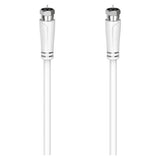 Hama Cavo SAT M/SAT M, 3 metri, 90 dB, bianco