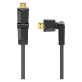 Hama Cavo HDMI Ultra HD 4K, High Speed with Ethernet, 1,5 metri, ruotabile/inclinabile, connettori dorati