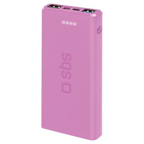 Power bank Sbs TTBB10000FASTP FAST CHARGER 10W Rosa
