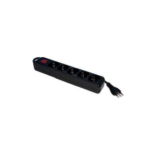 Tecnoware FMP5IIG prolunghe e multiple 1,5 m 5 presa(e) AC Interno Nero, Verde