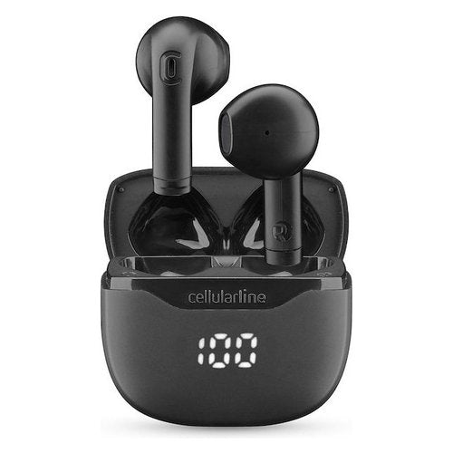 Auricolari microfono bluetooth Cellular Line BTCORETWSK CORE Tws Black