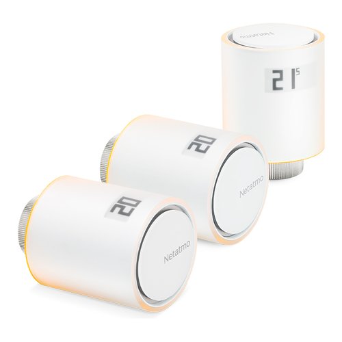 Valvola termostatica Netatmo NBU NAV EU Pack 3 aggiuntive White