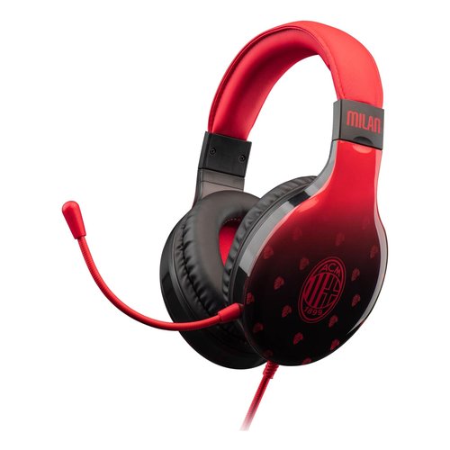 Cuffie gaming Qubick ACMU0209 Multipiattaforma Milan Devils Black/Red