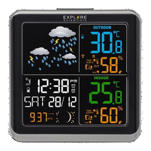 Stazione barometrica Explore Scientific WSH4008C Black e Silver