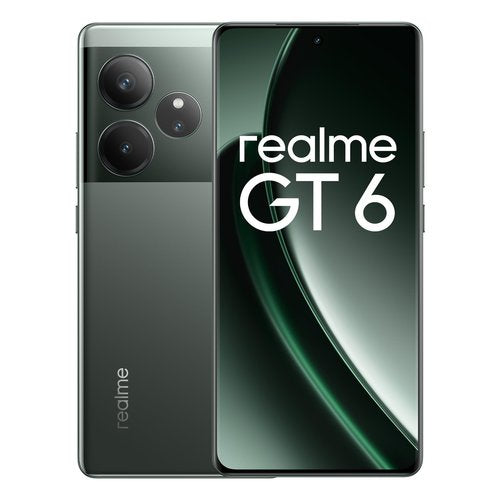 Realme GT 6 Razor Green 512GB, RAM 16GB, NFC, Android 14, Ricarica ultra rapida 120W