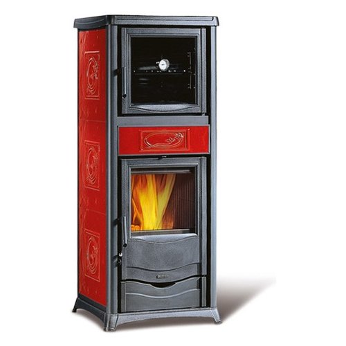 Stufa legna Nordica 7112390 ROSSELLA PLUS FORNO EVO 5.0 Liberty bordea