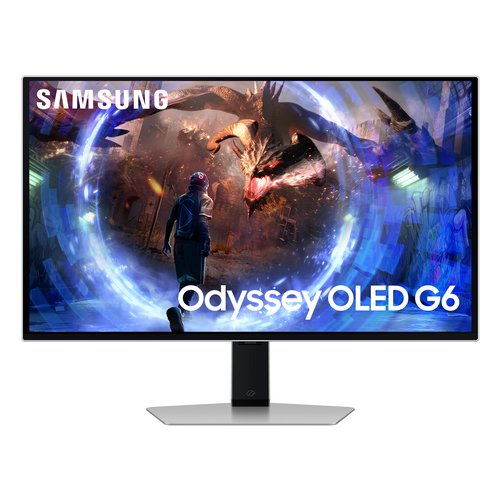 Monitor Samsung LS27DG600SUXEN ODYSSEY OLED G6 QHD Pivot Silver e Blac