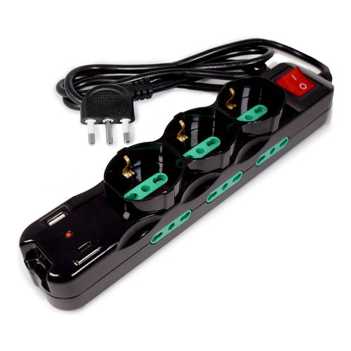 Multipresa tavolo Tecnoware FMP9IIGUSB 10/16A Nero