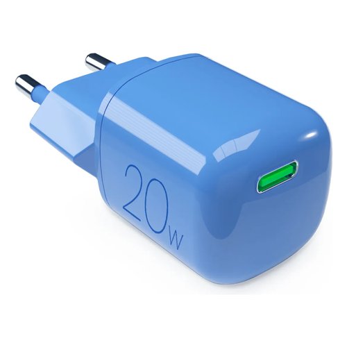 Caricabatterie Puro PUFCMTCUSBC20WGBLUE MINIPRO 20W GaN Blue