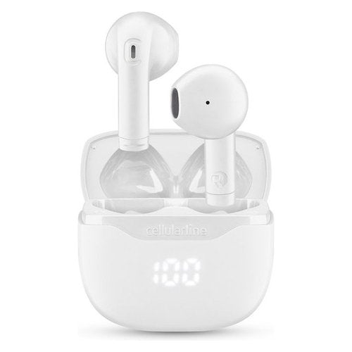 Auricolari microfono bluetooth Cellular Line BTCORETWSW CORE Tws White
