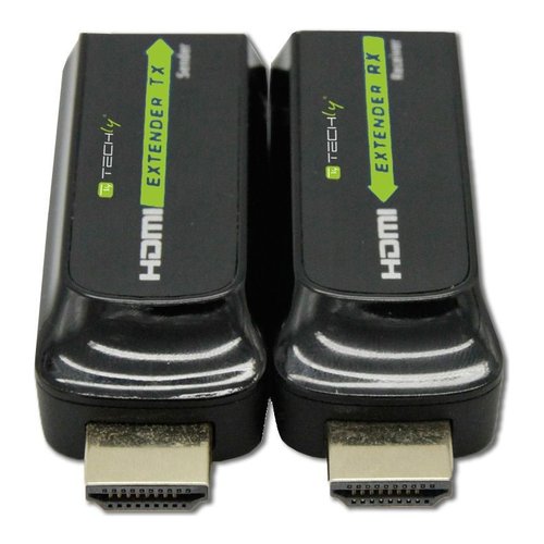 Techly IDATA EXT-E70S moltiplicatore AV Trasmettitore e ricevitore AV Nero