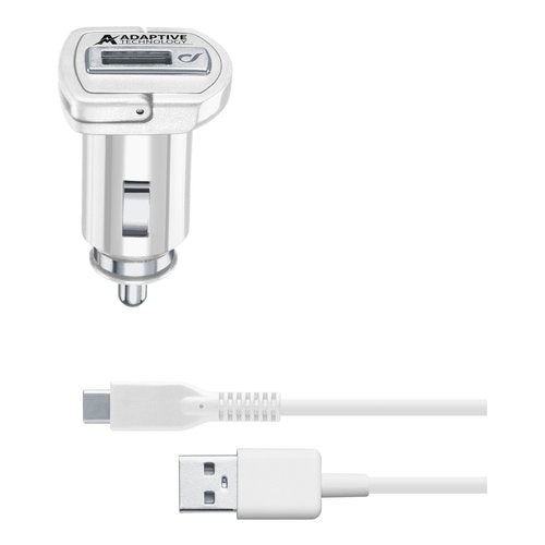 Cellularline Adaptive Fast Car Charger Kit 15W - USB-C - Samsung Caricabatterie da auto adattivo Fast Charger 15W con cavo USB-C