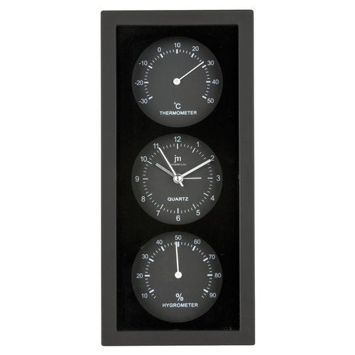 Orologio da parete Lowell JA 7071N JUSTAMINUTE Nero