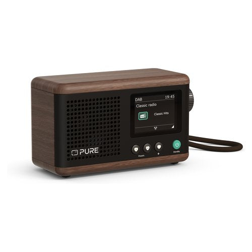 Radio Pure 253800 Classic Mini Coffee black e Walnut