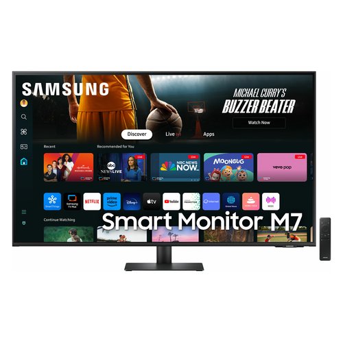 Monitor Samsung LS43DM702UUXEN SERIE M7 Smart UHD Black Black