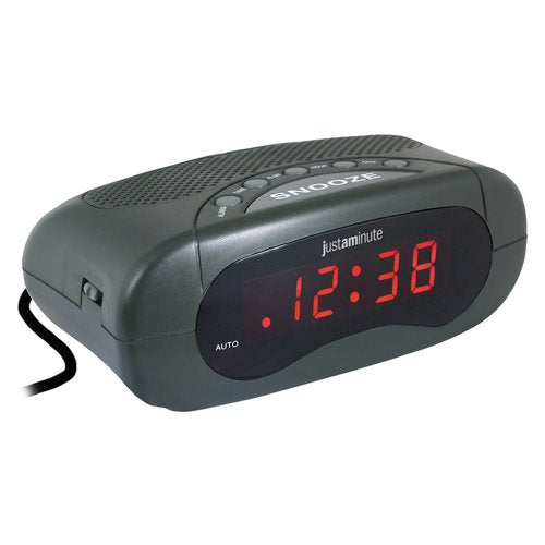 Sveglia Lowell EH49101N JUSTAMINUTE Con funzione snooze Black