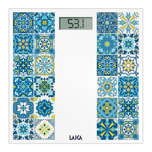 Bilancia pesapersone Laica PS1083B NEW ART Mediterranean Breeze White