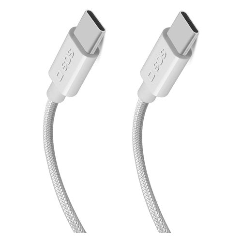 Cavo USB C Sbs TECABLETISSUE2G BRAIDED 60W Grey