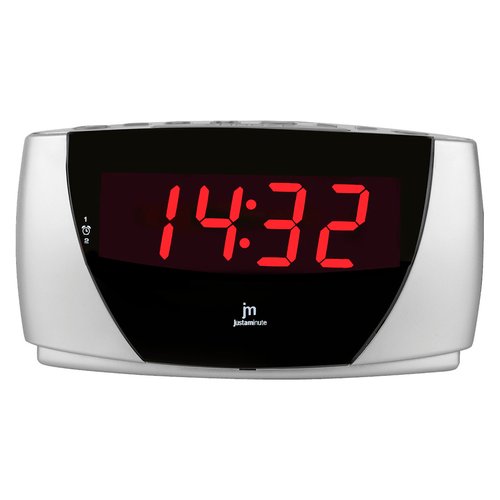 Sveglia Lowell JE5111S JUSTAMINUTE Con funzione snooze Silver