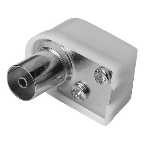 Hama Spina antenna angolare F, 6 mm, 75 Ohms, avvitabile