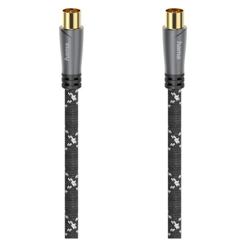 Hama 00205072 cavo coassiale 5 m Nero, Grigio