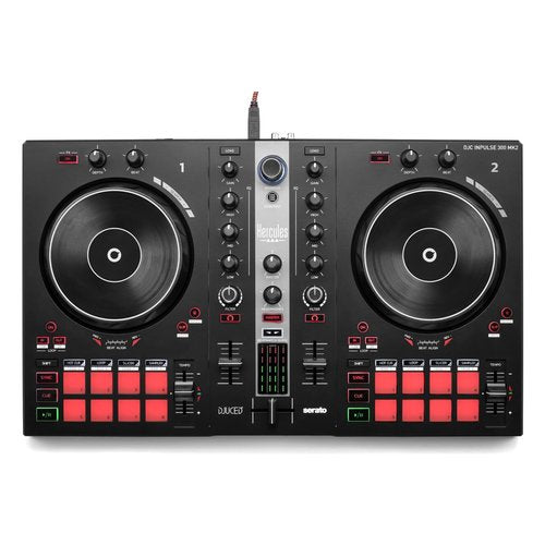 Hercules INPULSE 300 MK2 Mixer per vinile Nero, Rosso