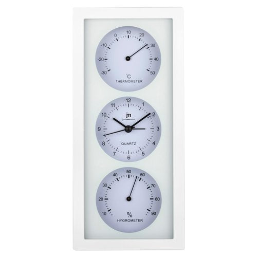 Orologio da parete Lowell JA 7071B JUSTAMINUTE Bianco