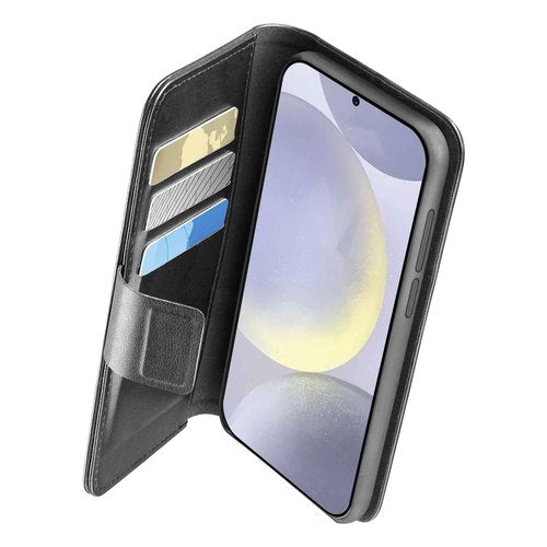 Cellularline Book Agenda - Galaxy S25 Ultra Custodia a libro effetto pelle con chiusura magnetica