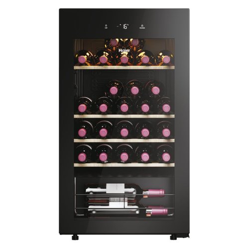 Haier Wine Bank 50 Serie 3 HWS34GGH1 Cantinetta vino con compressore Libera installazione Nero 34 bottiglia/bottiglie