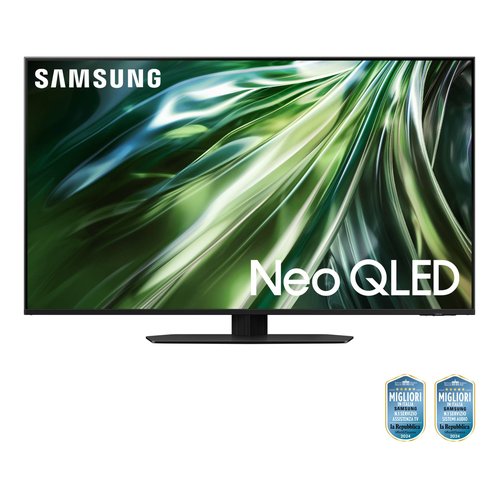 Samsung TV Neo QLED 4K 50" QE50QN90DATXZT Smart TV Wi-Fi Titan Black 2024, Processore NQ4 AI GEN2, Tecnologia Quantum Matrix, Neo Slim Design, OTS Lite