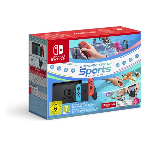 Console videogioco Nintendo 10014486 Switch 1.1 + Switch Sports DD +12